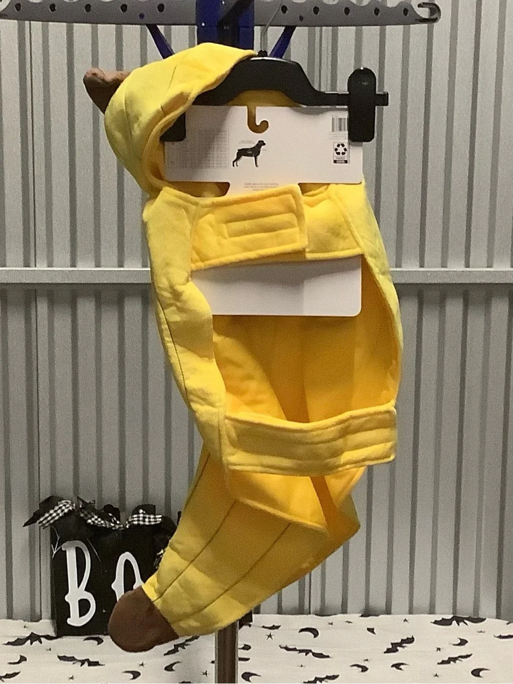 Yellow Banana Dog Costume Hoodie - Pet Novelty Outfit size medium